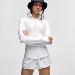 Lululemon Athletica White Zip-Up Hoodie